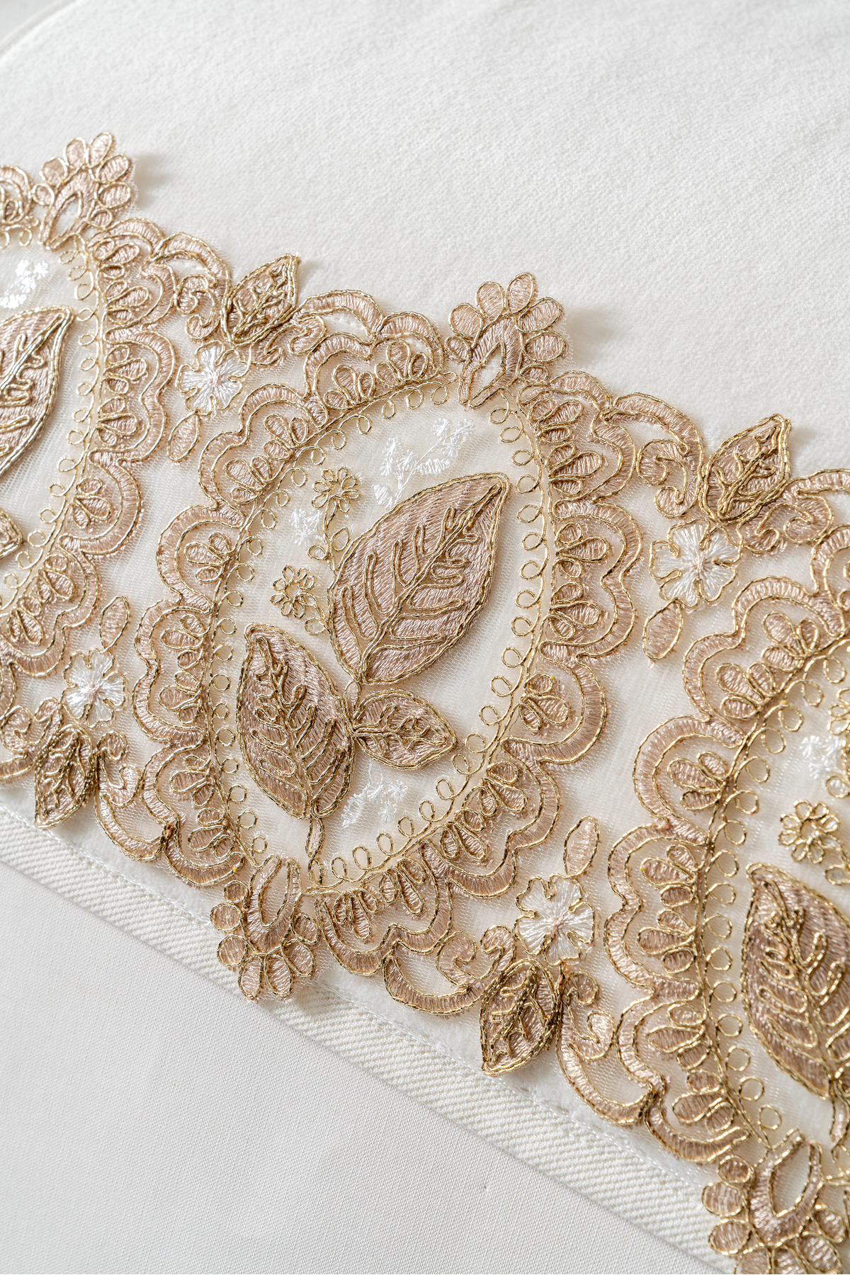 6'lı Çeyizlik Premium Havlu Seti Yaprak Desenli 50x90 cm %100 Pamuk Kadife