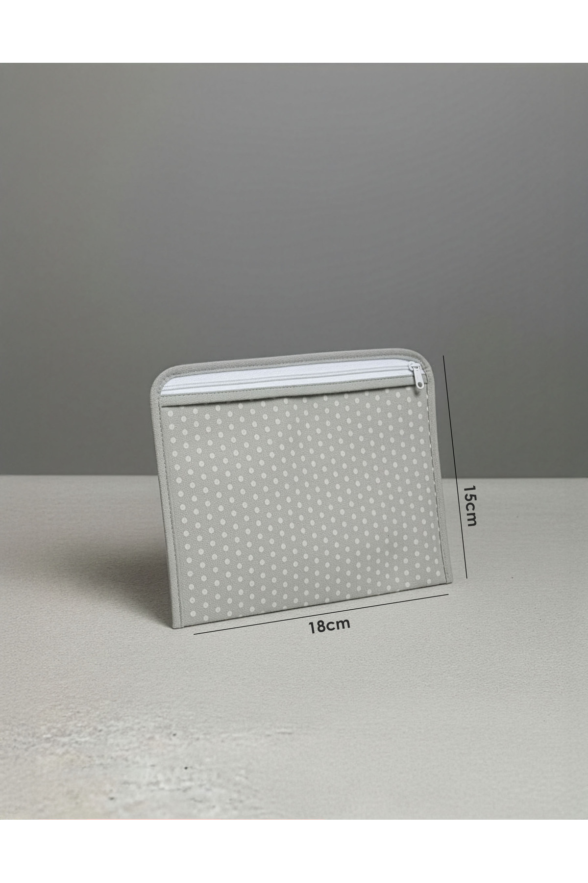 6'LI SET Gri Puantiyeli Dolap İçi Düzenleyici Organizer 6 Parça