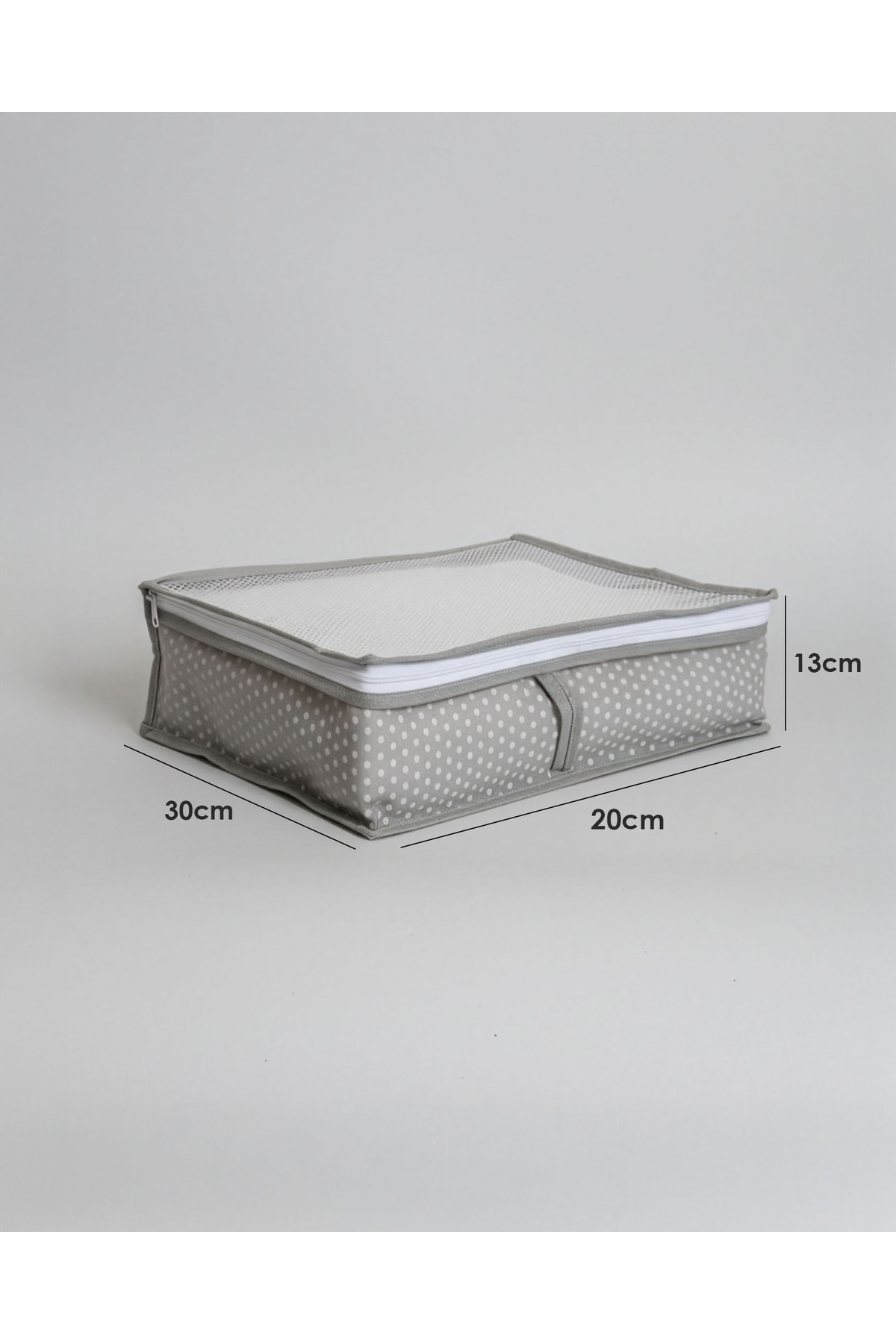 6'LI SET Gri Puantiyeli Valiz İçi Düzenleyici & Organizer 6 Parça