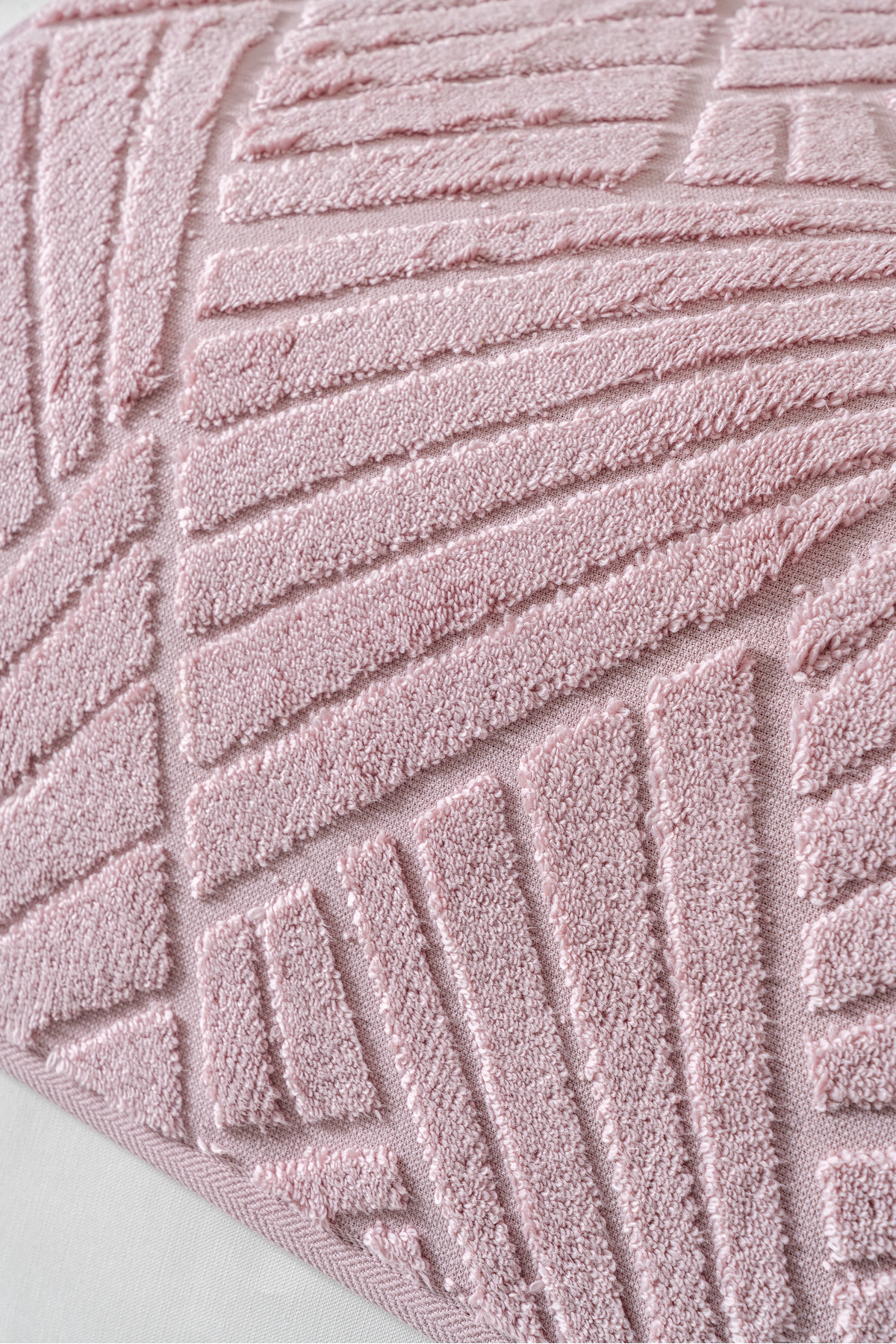 6 Parça 50x90 cm Modern Kabartmalı Desen El Yüz Havlusu %100 Organik Pamuk