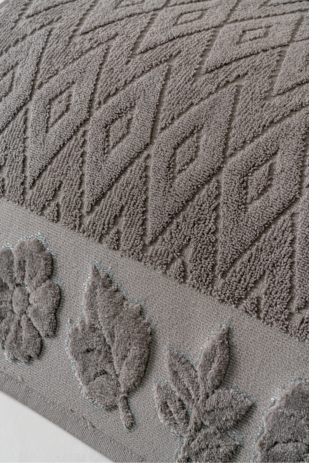 50x90 cm 6’lı El Yüz Havlusu Yumuşak Dokulu Şık Kabartma ve Yaprak Desen Yüksek Emici