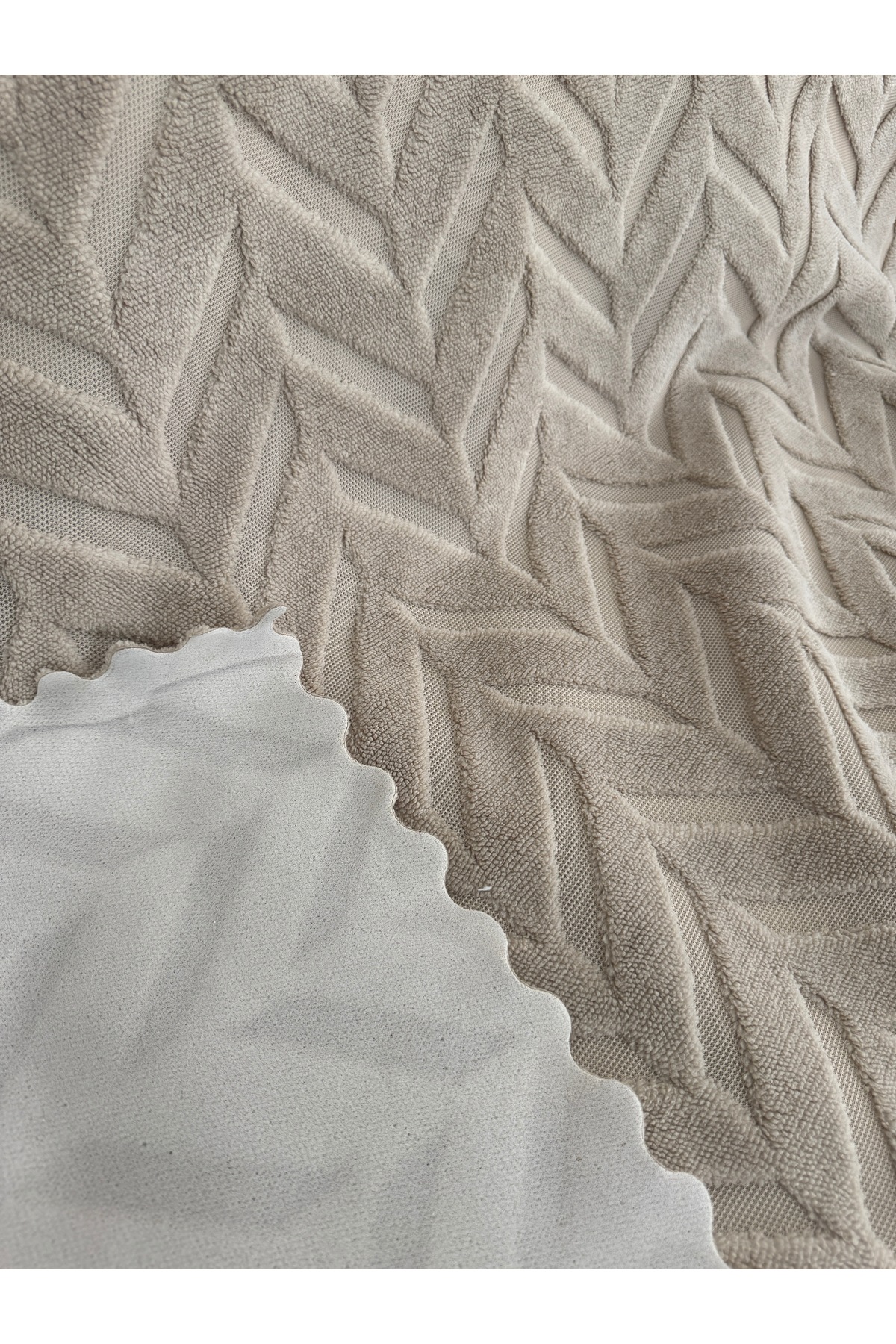 180x220 Kalın Süngerli Kesinlikle Kaydırmaz Welsoft Yumuşak Kabartmalı Modern Koltuk Örtüsü (TAŞ)