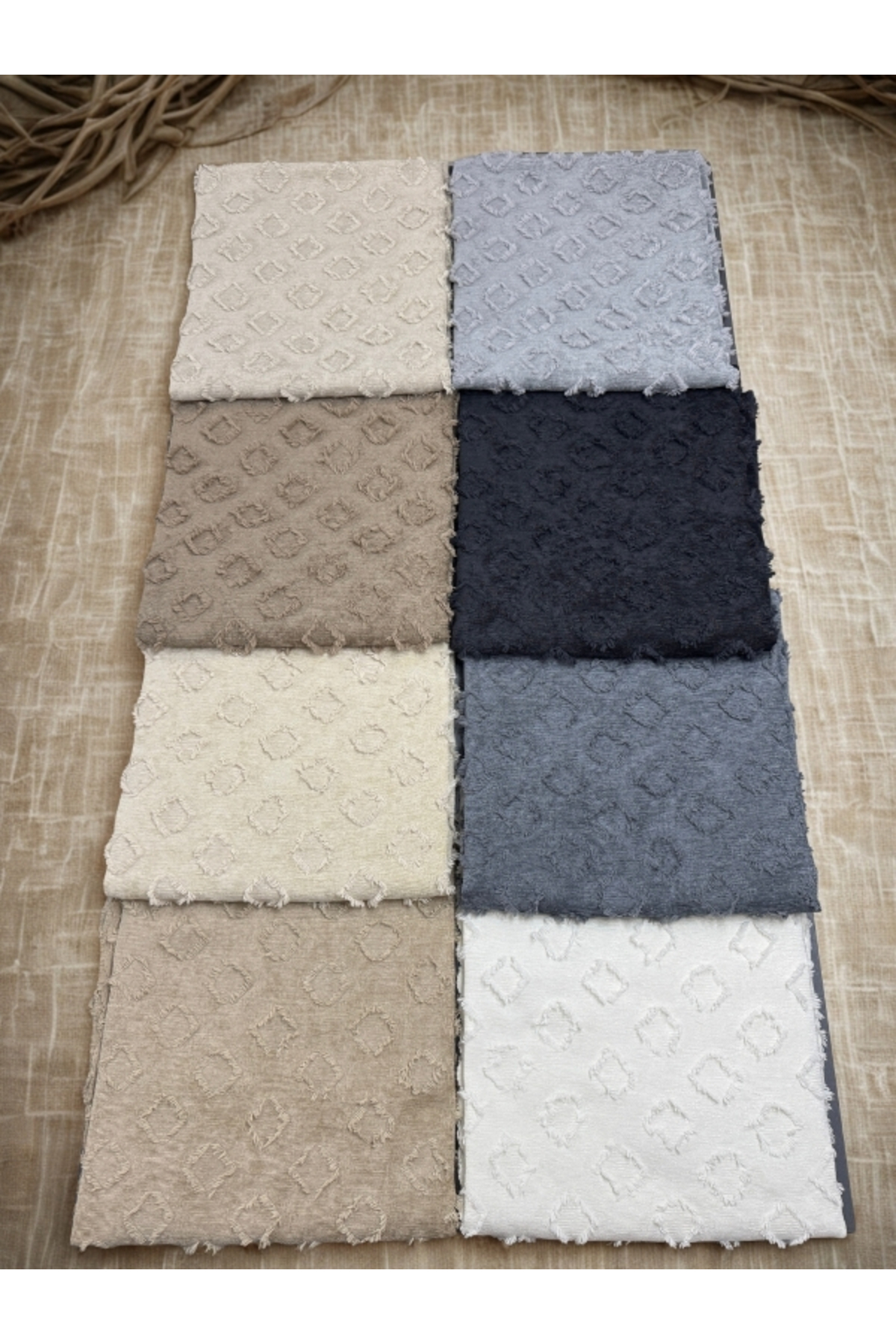 Camel Renk Koltuk Örtüsü 175x215 cm Çekyat Örtüsü Premium Şönil Jakar Kumaş Kaydırmaz, Yıkanabilir**