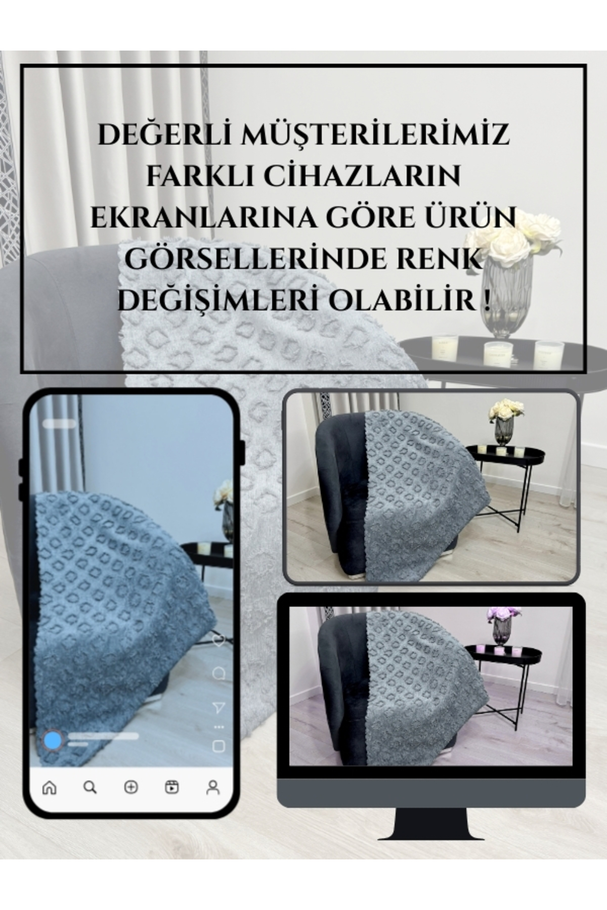 Siyah Renk Koltuk Örtüsü 175x215 cm Çekyat Örtüsü Premium Şönil Jakar Kumaş Kaydırmaz, Yıkanabilir**